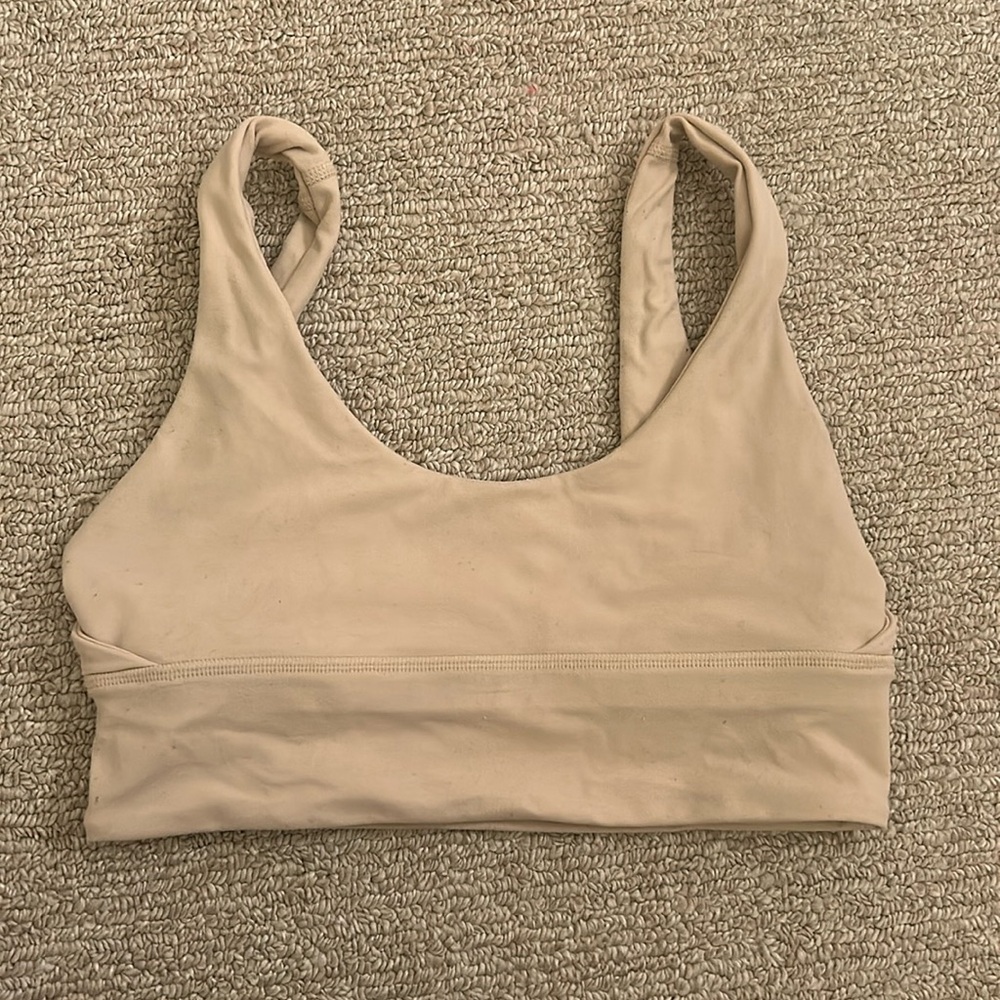 Beige lululemon sports bra!